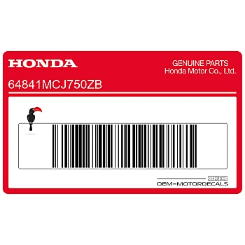 Naklejka na tylną owiewkę / zadupek