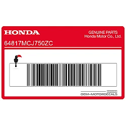 Pegatina para panel lateral, lado derecho