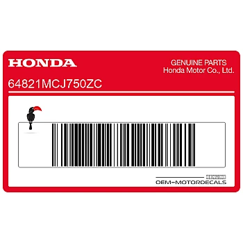 Untere Verkleidung Honda Emblem, rechte Seite