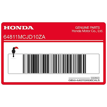 Zijpaneel sticker, rechterkant