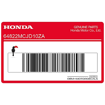 Zijpaneel sticker, linkerkant