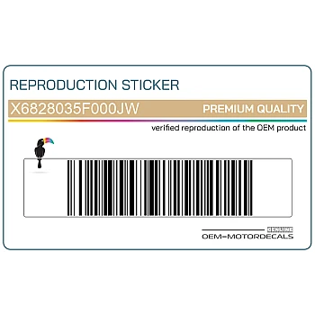 Side cowling decals, set