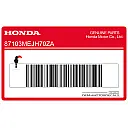 Fuel tank Honda wing emblem, right side