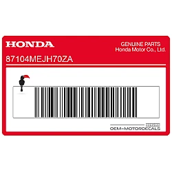 Emblema ala Honda sul serbatoio, lato sinistro