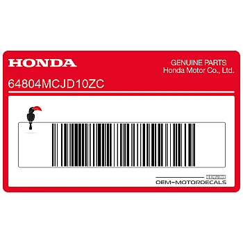 Pegatina para carenado frontal, lado izquierdo