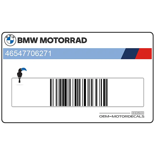 BMW K1600GT Pannier BMW Emblem OEM 46547706271 Genuine Factory Original Roundel Badge for Side Cases