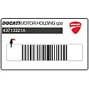 Décalcomanie Ducati Safety Pack de fourche, côté droit