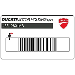 Ducati-sticker op de kuip voor