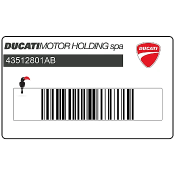 Ducati-sticker op de kuip voor