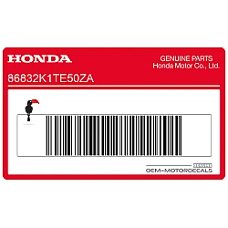 Décalcomanie de cache latéral, côté gauche