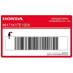 Brandstoftank streep sticker, rechterkant