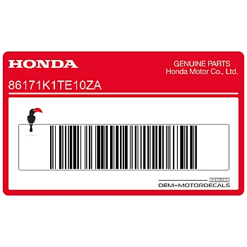 Fuel tank stripe decal, right side