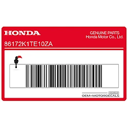 Brandstoftank streep sticker, linkerkant