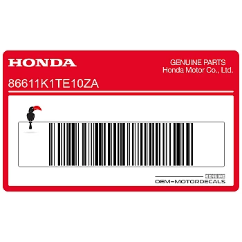 Front fender stripe decal