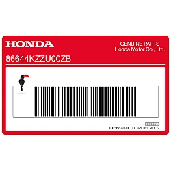 Middenkuip streep B sticker, linkerkant