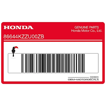 Middle cowl stripe B decal, left side