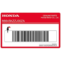 Autocollant bande C carénage central, côté droit