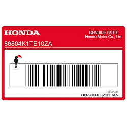 Achterspatbord streep sticker, linkerkant