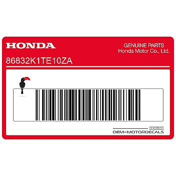 Side cover stripe decal, left side