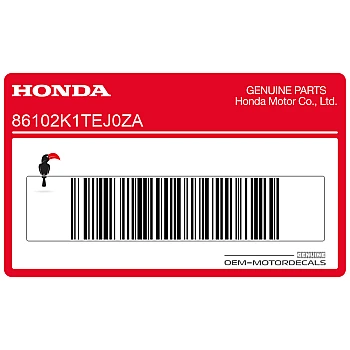 Pegatina emblema Honda en guardabarros trasero