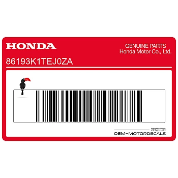 Calcomanía marca 300L en depósito de combustible