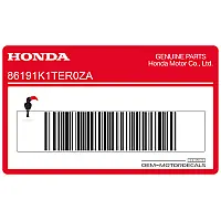 HONDA Adesivo convogliatore anteriore, lato destro 86191-K1T-ER0ZA