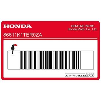 Aufkleber für Frontvisier