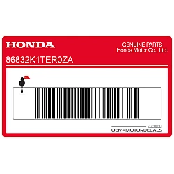 Side cover stripe decal A, left side