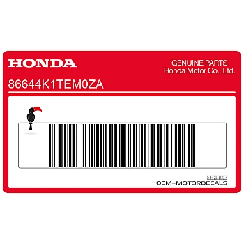 Calcomanía franja B del carenado central, izquierda