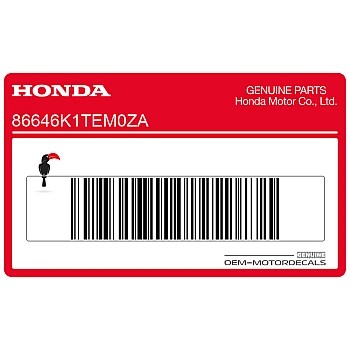 Calcomanía franja C del carenado central, izquierda