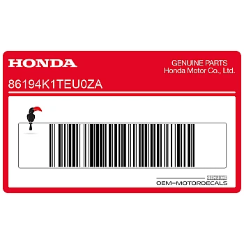 Décal bande de cache avant, côté gauche