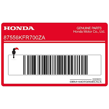 Adesivo posteriore coda carena