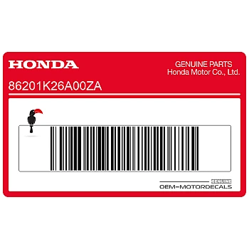 Fuel tank wing emblem sticker, right side