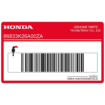 Side cover stripe decal, left side