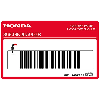 Side cover stripe decal, left side