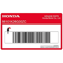 Adesivo emblema Honda del codone