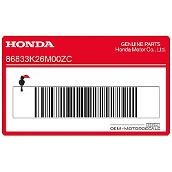 Decal fascia copri serbatoio, lato destro