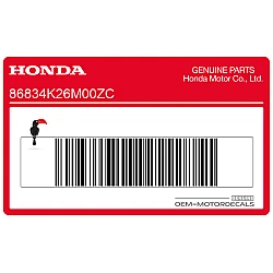 Decal fascia copri serbatoio, lato sinistro