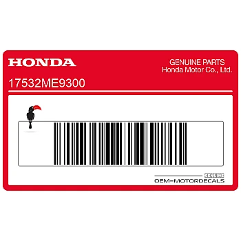 Fuel tank emblem, left side