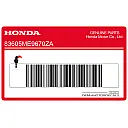 Adesivo emblema coperchio motore