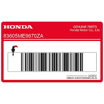 Engine cover emblem sticker