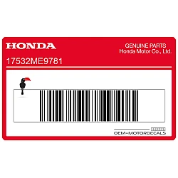 Adesivo emblema ala serbatoio, lato sinistro