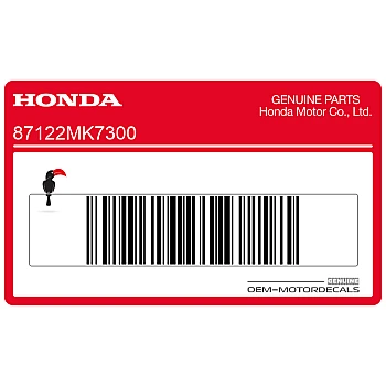 Fuel tank emblem, left side