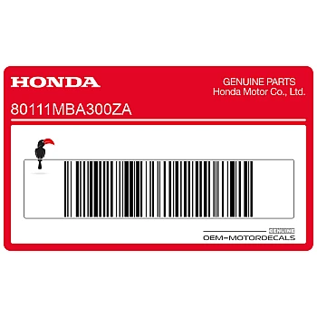 Rear fender stripe decal, right side