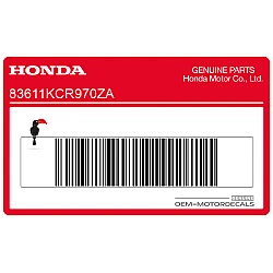 Autocollant de cache latéral, côté droit