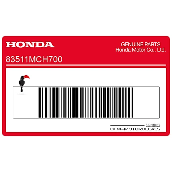 Side cover Honda emblem