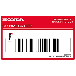 Adesivo striscia parafango anteriore A, lato destro