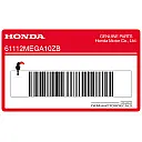 Front fender stripe decal A, left side