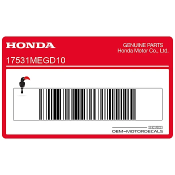 Fuel tank emblem, right side