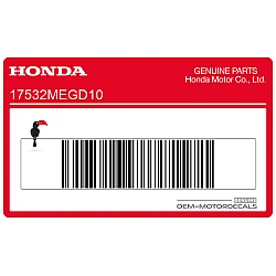 Emblema serbatoio carburante, lato sinistro